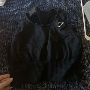 Gymshark Black Crop Top